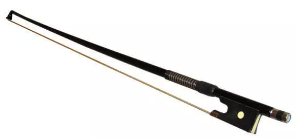 Fiberglass Violin Bow Real Hair, Black